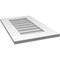 Ekena Millwork Vertical Surface Mount PVC Gable Vent: Non-Functional, w/ 3-1/2"W x 1"P Standard Frame, 16"W x 26"H GVPVE16X2601SN - alternate 5